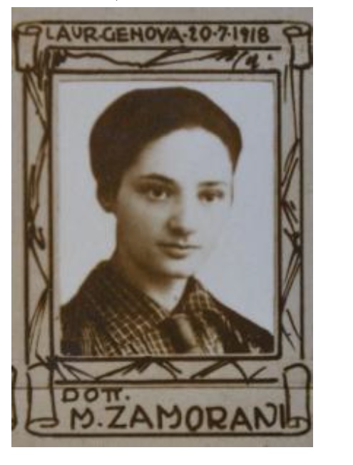 In the photo, Maria Zamorani, pediatrician and researcher from Ferrara, one of the first women admitted to the city’s Academy of Sciences. Arrested in 1944, she was deported to Auschwitz, where she died.